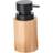 Dkd Home Decor Sort Natur Bambus Sæbedispenser 8 x 8 x 16 cm