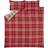 Catherine Lansfield Kelso Duvet Cover White, Grey, Red