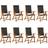 vidaXL 3120456 8-pack Havestol