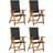 vidaXL 3120454 4-pack Garden Dining Chair