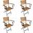 vidaXL 316834 4-pack Garden Dining Chair