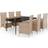 vidaXL 3099459 Matgrupp, 1 Bord inkl. 6 Stolar