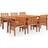 vidaXL 3058080 Matgrupp, 1 Bord inkl. 6 Stolar