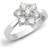 Jewelco London 18ct 1.25ct Diamond Stone Flower Cluster Ring