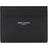 Saint Laurent Logo-Print Pebble-Grain Leather Cardholder - Black
