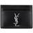 Saint Laurent Monogram Leather Card Case - Black