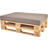 Fritab Pallet Stolehynde Beige (120x80cm)