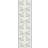 Ekelund Summer Flowers Bordsduk Vit (120x35cm)