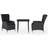 vidaXL 3099667 Matgrupp, 1 Bord inkl. 2 Stolar