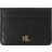 Lauren Ralph Lauren Small black leather card holder, Black.