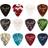 Fender 351 Celluloid Guitar Pick Medley Thin (12-pack)