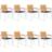 vidaXL 3078608 8-pack Havestol