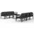 vidaXL 3107805 Loungesæt, 1 borde inkl. 6 sofaer