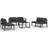 vidaXL 3107803 Loungesæt, 1 borde inkl. 6 sofaer