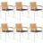 vidaXL 3078581 6-pack Havestol