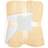 PrettyLittleThing Dreamscene Chunky Knit Print Sherpa Fleece Blankets Yellow, Natural