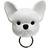 Qualy Frenchy Dog Key Holder - Hvid