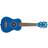 Kala Solid Color Ukadelic Soprano Ukulele (Blue Ink)