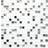 HUH Mosaik Square Crystal/Stainless Steel Mix White/Glass Xcm M7 30x30cm