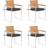 vidaXL 3078580 4-pack Havestol