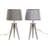 Dkd Home Decor Pinewood Table Lamp 57.5cm 2pcs