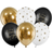 PartyDeco Ballongbukett Nyår "Happy new year" 6-pack