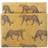 Furn furn. Leopard Animal Jacquard Bath Towel Gold
