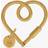 Mulberry Loop Heart Keyring - Gold