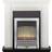 Adam Georgian Fireplace Suite in Pure White with Eclipse Electric Fire in Chrome, 39 Inch