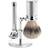 Mühle Barbersæt med DE-skraber (åben kam) Barberkost og holder, Traditional