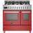 Bertazzoni PRO96L2EROT gaskomfur Rød, Rustfrit stål
