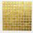HUH Kristallmosaik Square Gold Structure 2.3X2.3Cm 4Mm Pris/Ark 30x30cm