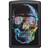 Zippo 28042 Windproof Lighter Colorfiul Skull Black Matte Classic Case