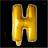 Globos Folieballon H 40 cm guld