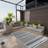 vidaXL Outdoor Rug Black, White cm