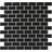 Cello Mosaik Brick Bond svart CBB 108 30x30cm