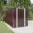 vidaXL haveskur 192x357x223 galvaniseret stål mørkebrun