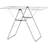 Brabantia Metallic Grey Hang on Drying Rack 20m