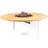 Cosi Fires loft 120 Round Teak Hvid