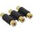 InLine 3x Phono forlænger adapter, guldbelagt 3x RCA