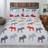 Rapport Ochre/Multicoloured, King Moose Duvet Cover Red, Orange, Yellow, Grey