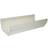 White FloPlast 114mm Square Line Gutter