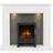 Be Modern Nightingale White, Grey & Black Textured Stone Effect Stove Suite