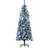 Homcom Prelit Pencil Artificial Slim Green Christmas Tree 152.4cm