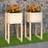 vidaXL Plantekasser 2 stk. 40x40x81 fyrretræ Plantekasse