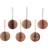 Broste Copenhagen Paper Baubles Tan Christmas Tree Ornament