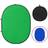 vidaXL 2 in 1 Oval Studio Background Screen Green and Blue 200x150 cm Blue