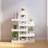 vidaXL plantestativ 85x25x109,5 fyrretræ hvid Plantekasse