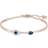 Swarovski Symbolic Evil Eye Bangle Bracelet - Rose Gold/Blue/Transparent