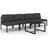 vidaXL 3107786 Loungeset, 1 Bord inkl. 4 Soffor